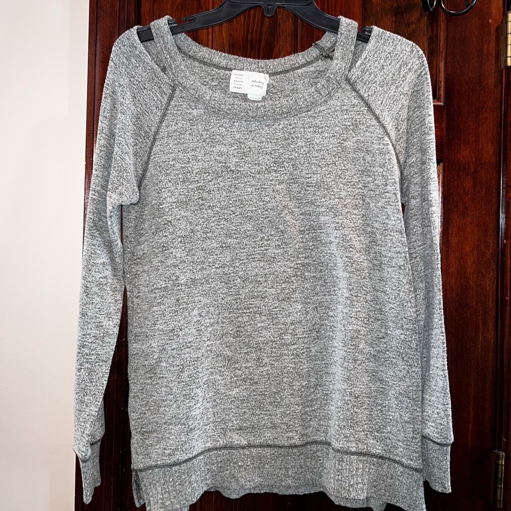 Grey Anthropologie Sweatshirt